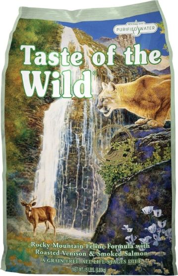 Picture of Taste of the Wild Rocky Mountain Dry cat food  with Roasted Venison & Smoked Salmon 15LB