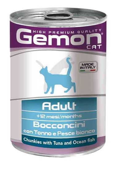 Picture of Gemon Chunkies with Tuna and Ocean Fish – Adult 415 g