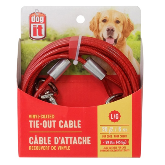 Picture of Dogit Dog Tie-out Cable - Large 7.6