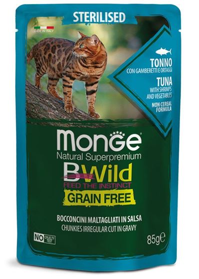 Picture of Monge Grainfree Tuna with Shrimps and Vegetables 85g (12/pack)