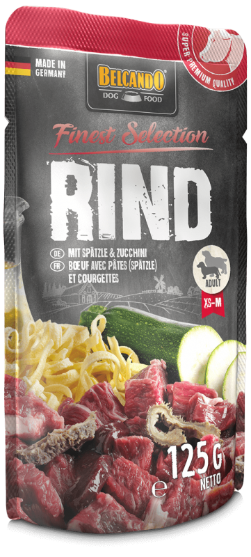 Picture of Belcando Beef with Spaetzle & Courgettes Wet Dog Food Pouches  125g (12/pack)