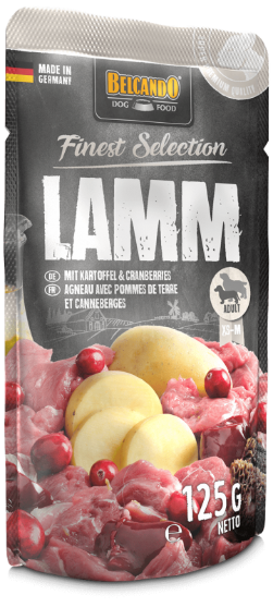 Picture of Belcando   Lamb with Potatoes & Cranberries Wet Dog Food Pouches  125g (12/ Pack)