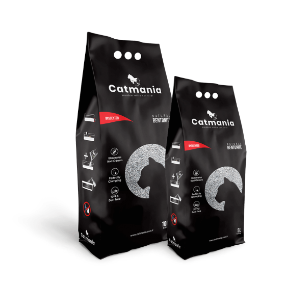 Picture of Catmania Premium White Natural  Clumping Cat Litter – Unscented 14kg