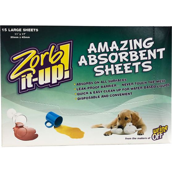 Picture of Tropiclean UO Zorb-It-Up Sheets - 15pk