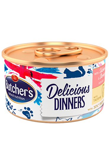 Picture of Butcher's Delicious Dinners Mousse with Salmon & Shrimp 85g