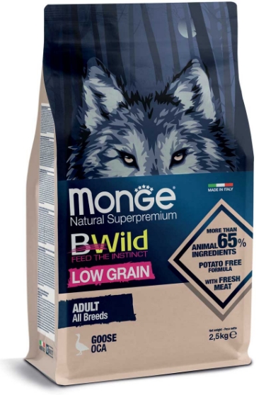 Picture of Monge Bwild- Low grain - Adult - Goose Oca 2.5 kg