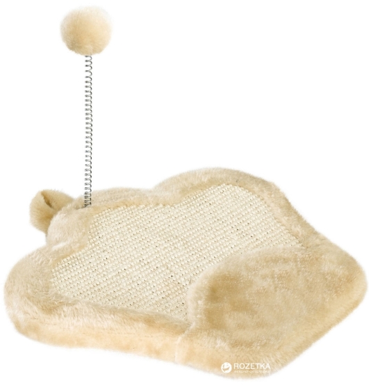 Picture of Ferplast PA 5620 Cat Scratching Post with Spring Toy (Beige)