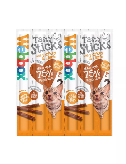 Picture of Webbox Tasty Sticks with With Turkey and Lamb 6 sticks(2/pack)  