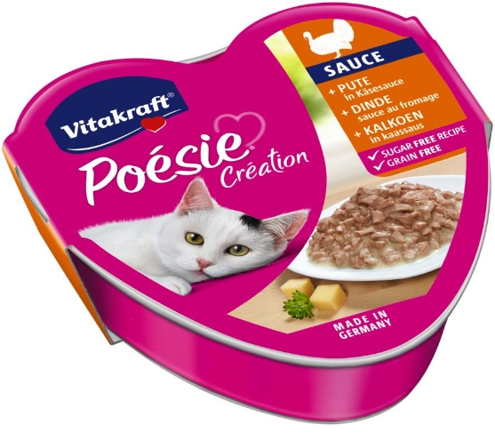 Picture of Vitakraft Poésie Turkey Tray Cheese Sauce (3/pack)