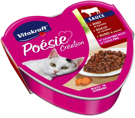 Picture of Vitakraft Poésie Tray Beef And Carrot In Sauce (3/pack)