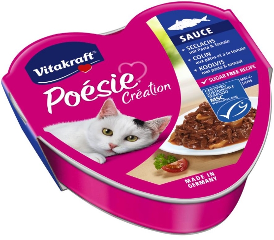 Picture of Vitakraft Poésie Pollock Tray and Pasta Tomato Sauce (3/pack)