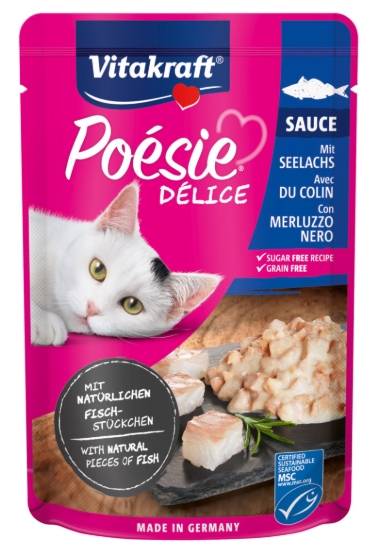 Picture of Vitakraft Poésie Délice,FishSelec.MSC,Sauce  85G (12/pack)