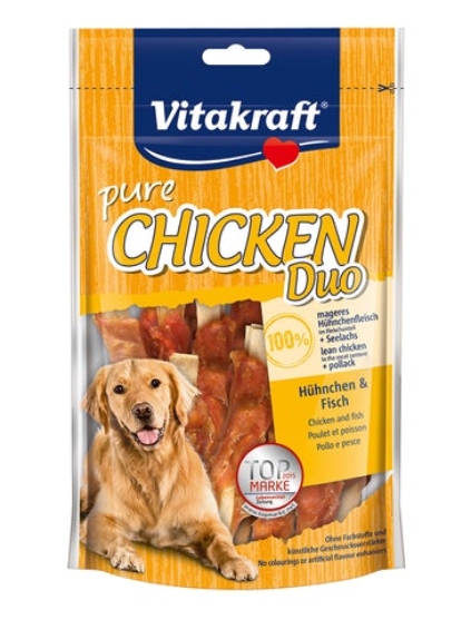 Picture of Vitakraft Pure Chicken Duo (Chicken & Fish) Dog Treats - 80g