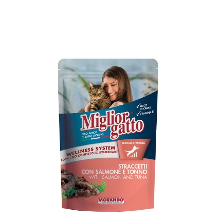 Picture of Morando Migliorcane Strips With Salmon And Tuna 100g (12/pack)