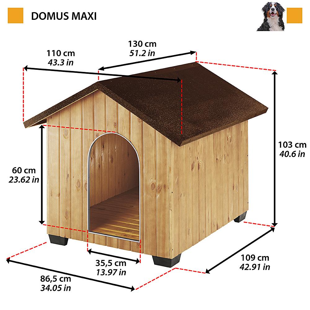 PetsJo. Ferplast Domus Outdoor wooden kennel Maxi