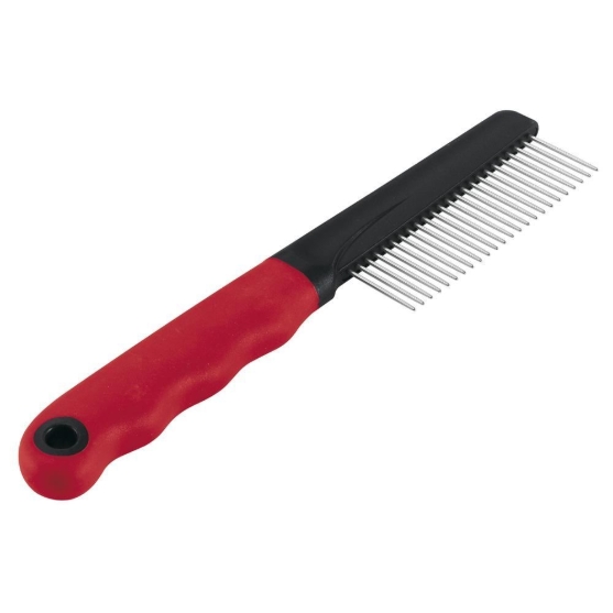 Picture of Ferplast GRO 5866 Dog and Cat Grooming Comb with Chrome Teeth