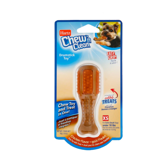 Picture of Hartz® Chew 'n Clean® Drumstick Dog Toy XSmall