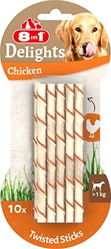 8in1 Delights Twisted Sticks Chicken 10pc | DOGS | Dog Toys & Treats | Dog Treats