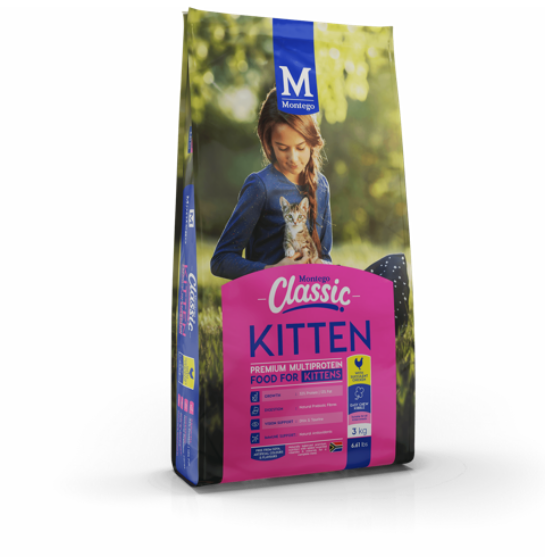 Picture of Montego Classic Kitten Chicken Cat Food 700g