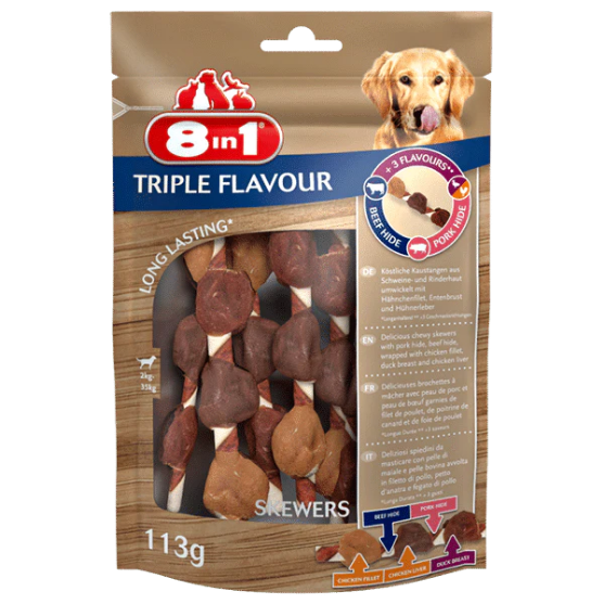 Picture of 8in1 Triple Flavour skewers 113g  