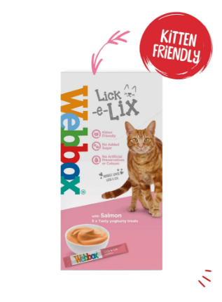 Picture of Webbox Lick-e-Lix Salmon Cat Treats 20g (4/pack)