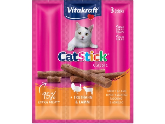 Picture of Vitakraft CatStick Turkey & Lamb 12g 3pcs