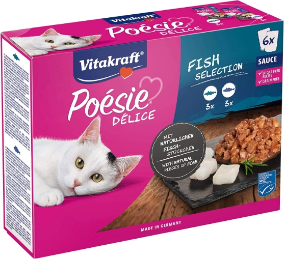 Picture of Vitakraft Poésie Delight Assorted Fish Multipack (12/pack)  85g