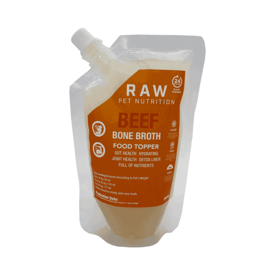 Picture of RAW Pet Nutrition Beef Bone Broth Food Topper 250ml (2/Pack)