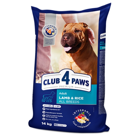 Picture of Club4Paws Adult Lamb & Rice 2kg