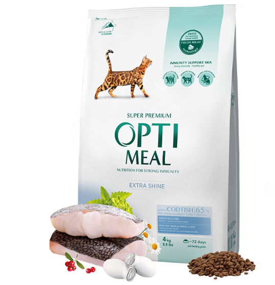 Picture of Optimal  cats super premium in cod fish 4kg