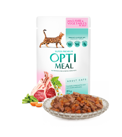 Picture of Optimeal Lamb & Veggies 85g (4 pack)