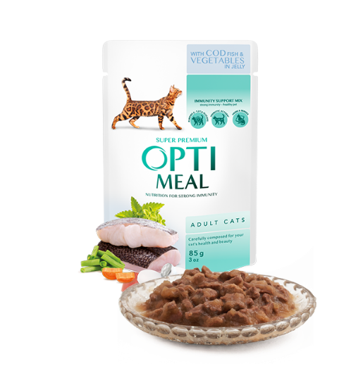 Picture of Optimeal Cod Fish in Jelly 85g (3+1 Free/ pack) 