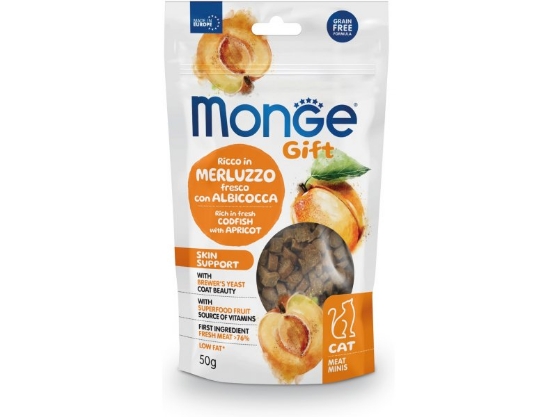 Picture of Monge Gift Meat Minis Skin support Codfish with apricot / 50 gr