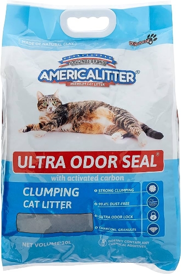 Picture of America Litter Lemon Clumping Cat Litter, Multi-Colour 10ltr