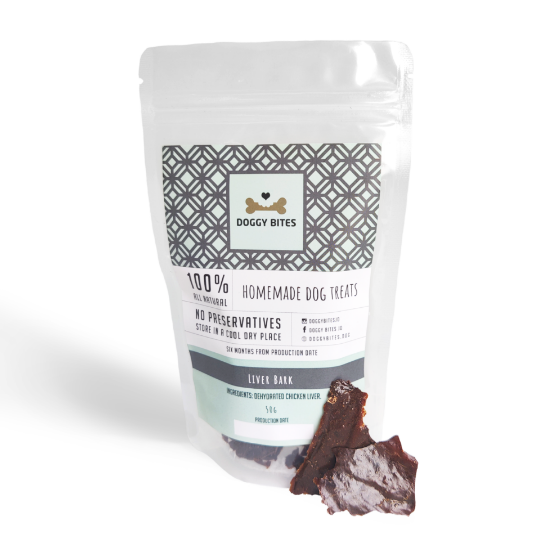 Picture of Doggy Bites Liver Bark 50g