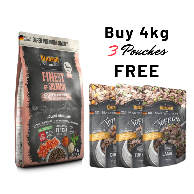 Belcando® Finest GF Salmon 4kg (Get 3 Pouches FREE) | Today's Deals!