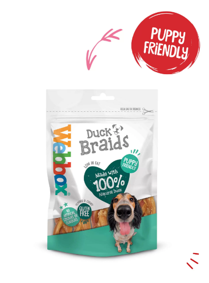 Picture of Webbox Duck Braids Dog Treats 100g