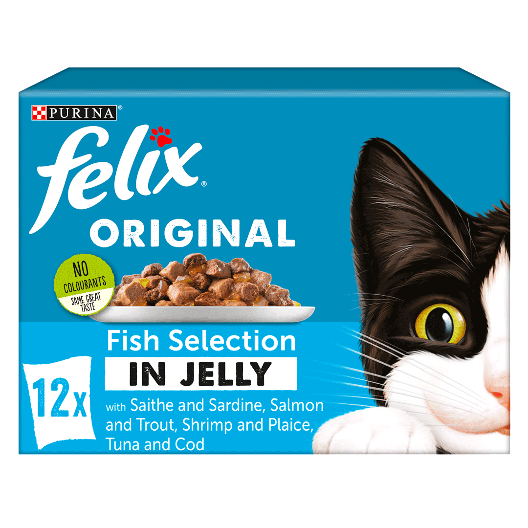 FELIX® Original Fish Selection in Jelly 100g (12/pack) | CATS | Cat Food | Wet Food