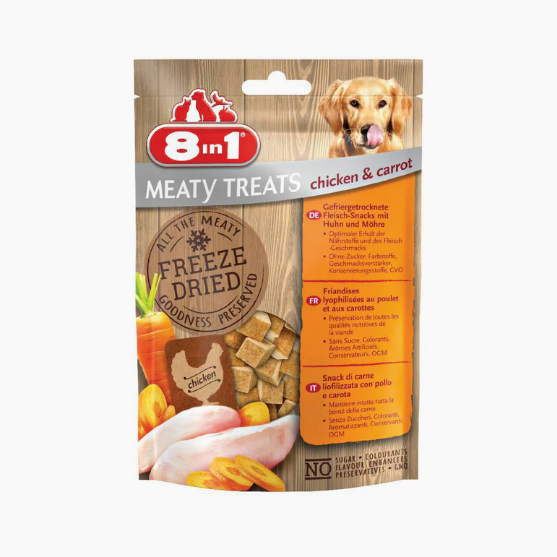 Picture of 8in1 Meaty Treats Chicken/carrot 50g  