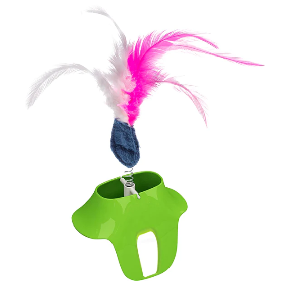 Picture of Ferplast Toy FPI 5197 Plume - Interactive Spring & Feather Cat Toy Add-On