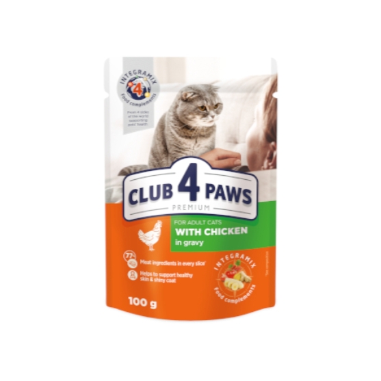 Picture of Club4paws Chicken in Gravy 80g (24/Pack)