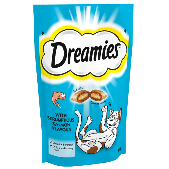 Picture of Whiskas Dreamies Scrumptious Salmon Treats 60g