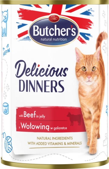 Picture of Delicious Dinners Beef Cat Food 400G