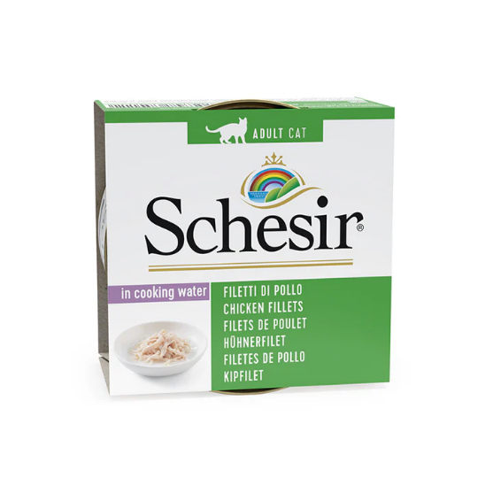 Picture of Schesir Chicken Fillets in cooking water 85g in can