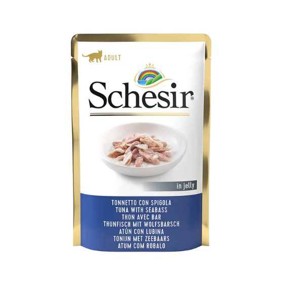 Picture of Schesir Tuna With Seabass in jelly 85g in pouch (6/pack)