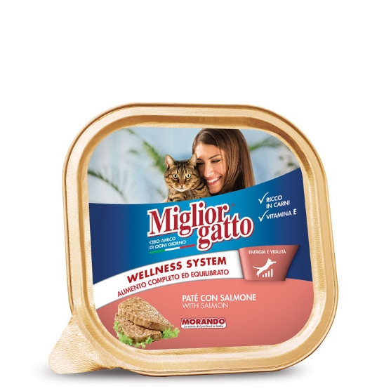 Picture of Miglior Gatto Pate with Salmon Wet Cat Food - 100 g 100g (12/pack)  