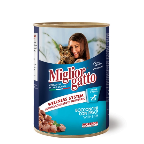 Picture of Miglior Gatto Chunks with Fish Canned Cat Food - 405g (12/pack)  