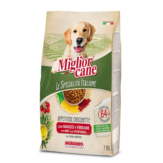 Picture of Miglior cane Dog Adult Kibble with beef and vegetables 7kg