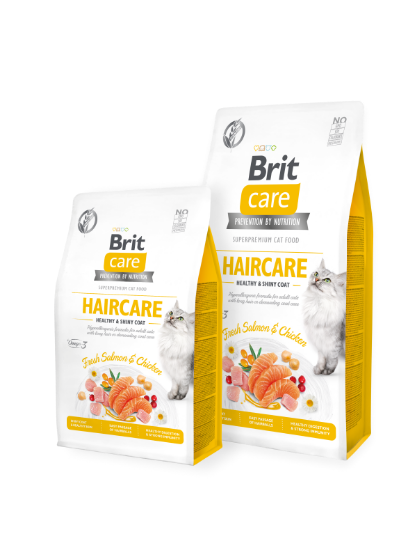 Picture of Brit Care Cat Grain-Free HAIRCARE HEALTHY AND SHINY COAT 2kg