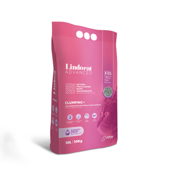 Picture of Lindocat Advanced Clumping+ Baby Powder Scented Cat Litter (10L / 10kg)